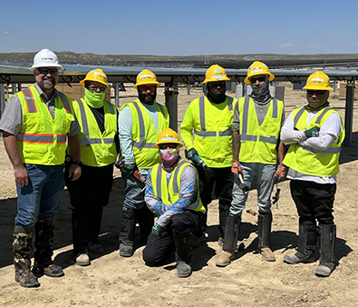 Solar EPC Experts taking a team photo